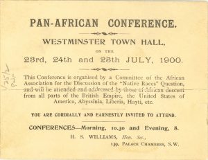 The first Pan African Conference